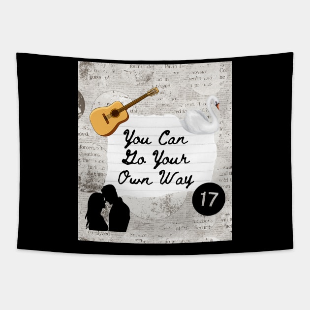 Go Your Own Way Fleetwood Mac Lyric Print Tapestry by madiwestdal