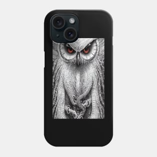 Owl Eyes Illustration Phone Case