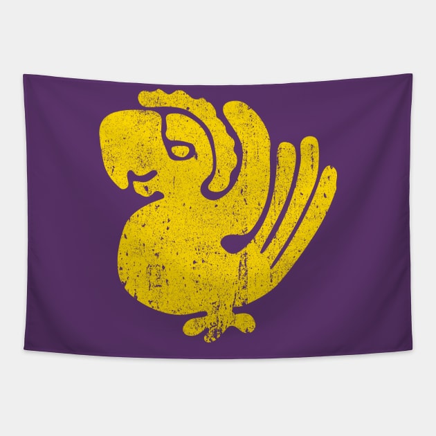 Purple Parrots Tapestry by huckblade