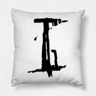 Dark and Gritty Letter I from the alphabet Pillow