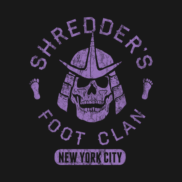 Bad Boy Club Shredder's Foot Clan Ninja Turtles TShirt TeePublic