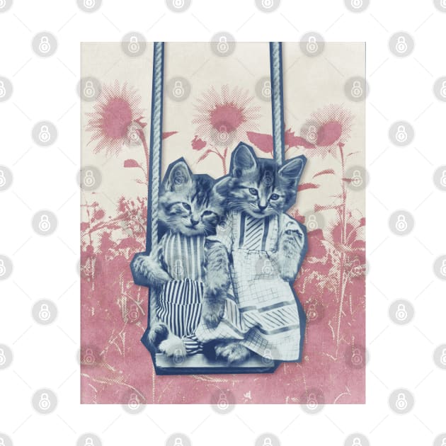 Vintage Cats - Swingin by Studio Marimo