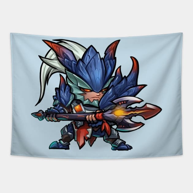 Xin Zhao Tapestry by mprokolo corgi