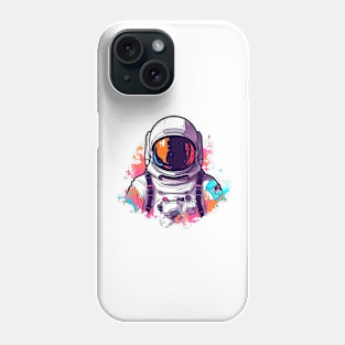 Colorful Astronaut in Space #3 Phone Case