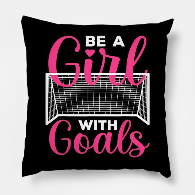 Funny Soccer Art For Girls Soccer Lovers Players Pillow by torifd1rosie