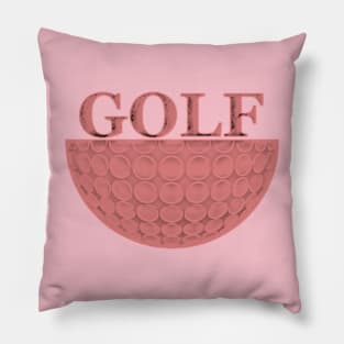 Pink Golf Pillow