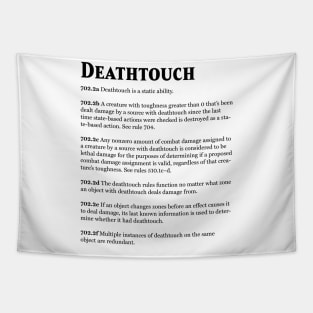 Magic the Gathering - Keyword Deathtouch Rules Text Tapestry