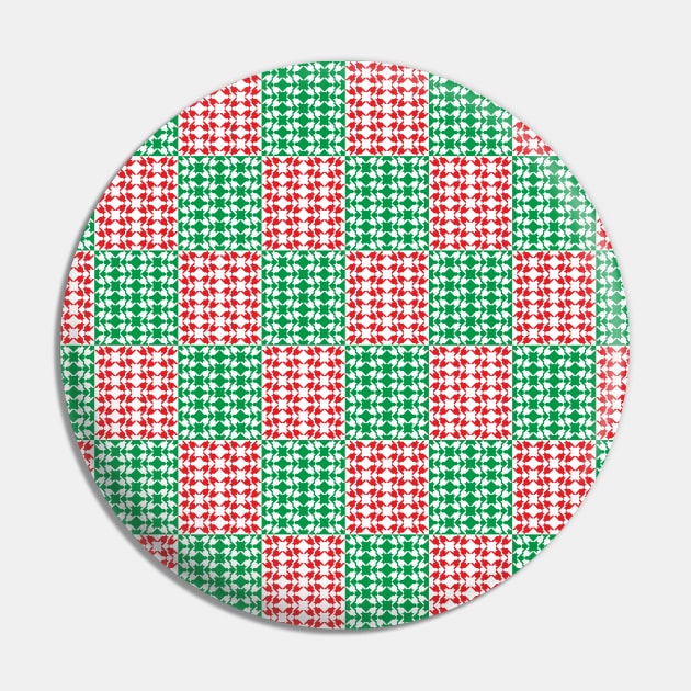 Geometric Xmas Pattern Pin by ilhnklv