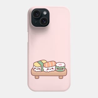 Cute Japanese Sushi Trio, Egg, Salmon and Maki Phone Case