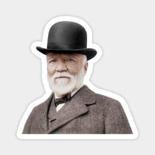 Andrew Carnegie Portrait Colorized Magnet