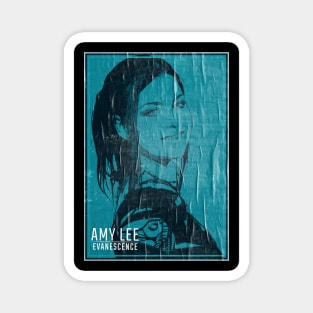 Amy Lee Evanescene /// Vintage Faded Style Fan Art Magnet