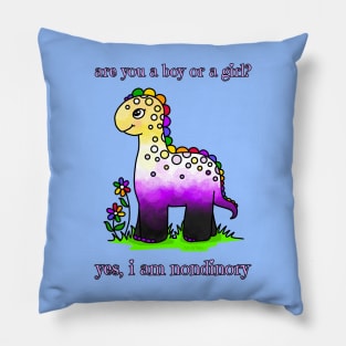 Yes, I'm nondinory! Pillow