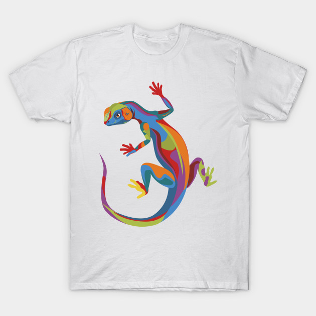 Painted Lizard - Lizards - T-Shirt | TeePublic