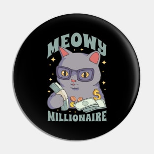 Feline Fortune Aficionado Pin