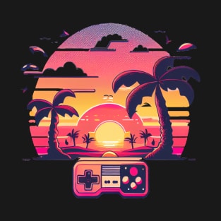 Retro Gaming Sunset T-Shirt