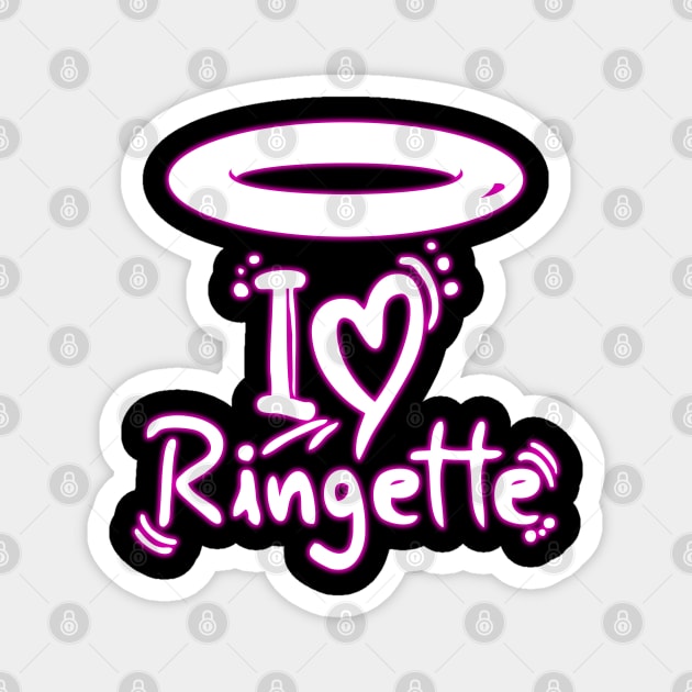 I Heart Ringette Magnet by WhatProductionsBobcaygeon