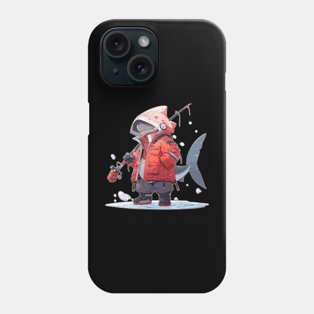 Anime Shark Fishin' Buddy Phone Case by DanielLiamGill