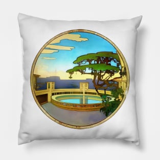 Parnassus Round Open Roof Terrace Pillow