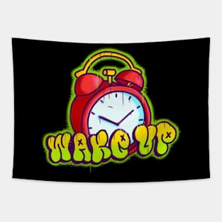 Wake Up Graffiti Tapestry