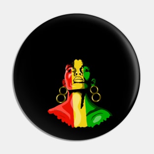 Afro Woman Afrocentric Pin