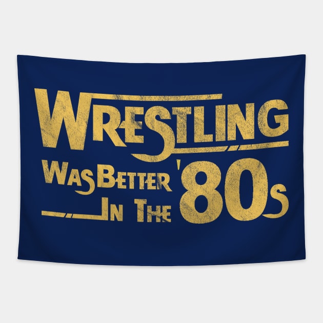 80s Wrestling Tapestry by Totally Major