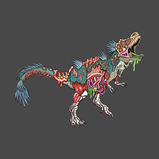 Zombie T-Rex - Trex - Kids T-Shirt | TeePublic