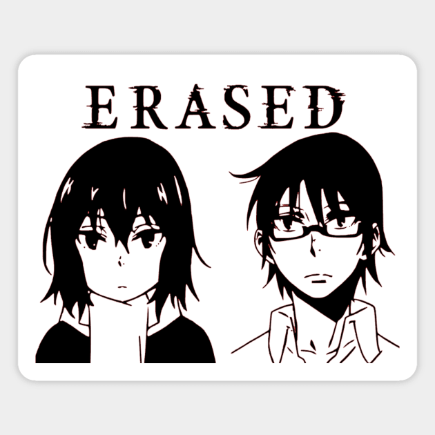 Erased Anime Stickers for Sale