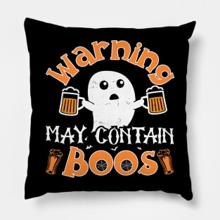 Warning May Contain Boos Pillow