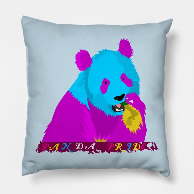 PANda Pride Pillow by AjDreamCraft