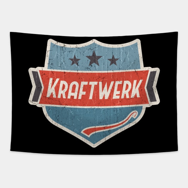 Kraftwerk vinatge art Tapestry by KOKOS PAPA