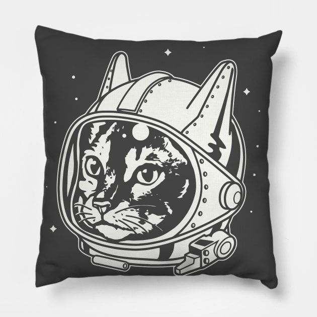 Astronaut Cat Pillow by Beavergeek