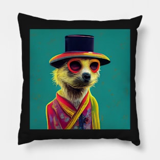 colourful meerkat 05 Pillow