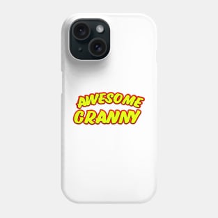 Awesome Granny cartoon logo Phone Case