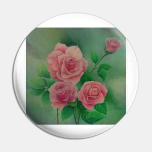 PINK ROSES Pin