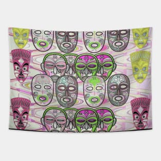 African Masks V7 Tapestry