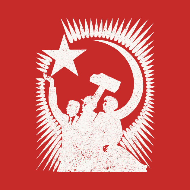 Soviet Propaganda Poster (White) by n23tees