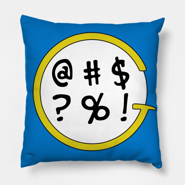 Grawlix Podcast G Logo Pillow by Strangers With T-Shirts