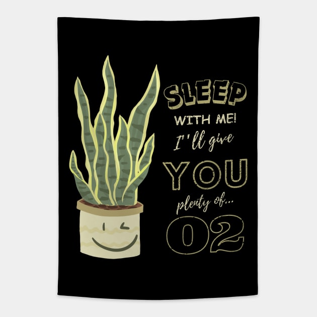 Funny Sansevieria, Sansevieria Trifasciata, Snake Plant Tapestry by HelenGie