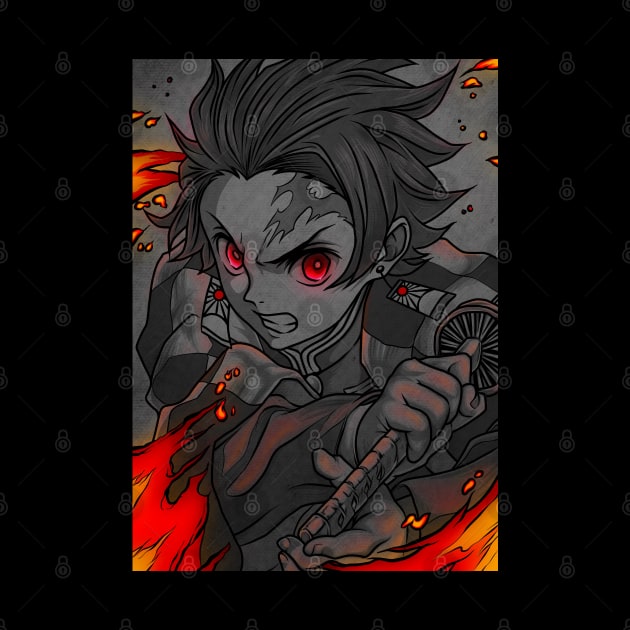 Kamado Tanjiro - Demon Slayer by Jipau