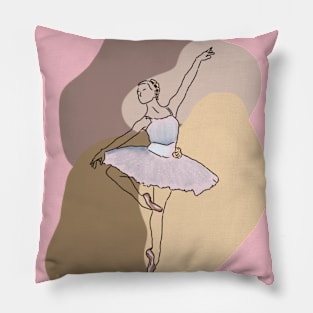 Ballerine Line Art Pillow