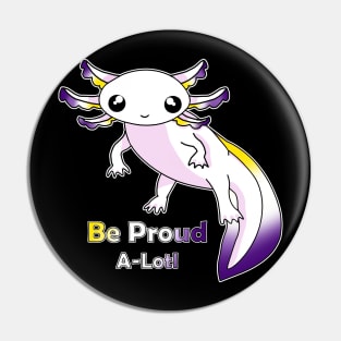 Non-Binary Pride Axolotl Pin