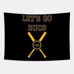 Lets Go Bucs Tapestry