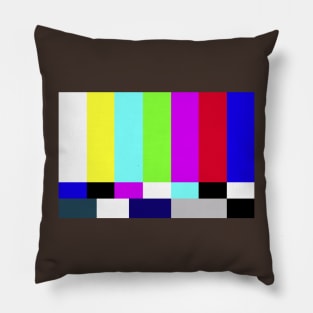 TV Color Bar - 80s Throwback Pillow