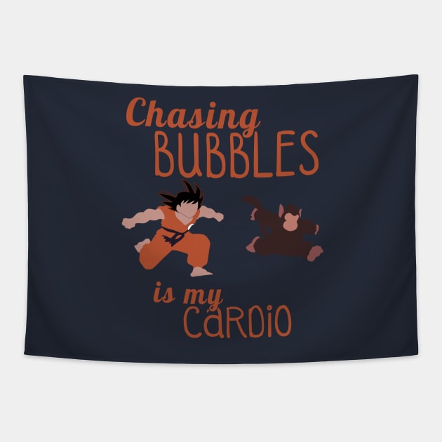 Chasing bubbles is my cardio! Tapestry by insider