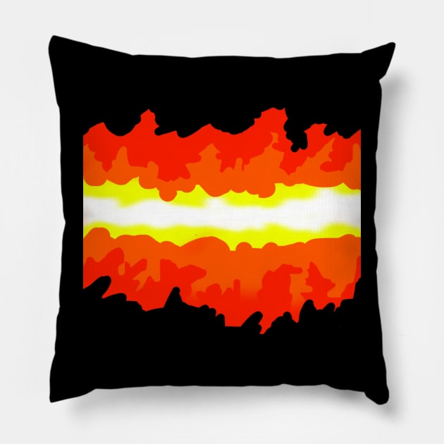 F lame, flame 🔥#2 Pillow by SuperDudes Superstore