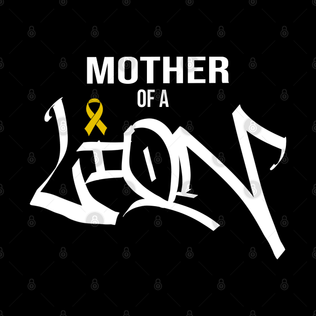 mother of a lion childhood cancer awareness by design-lab-berlin
