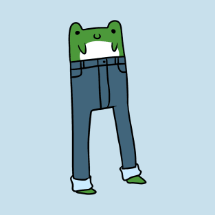 Frog with Long Legs Wearing Pants T-Shirt