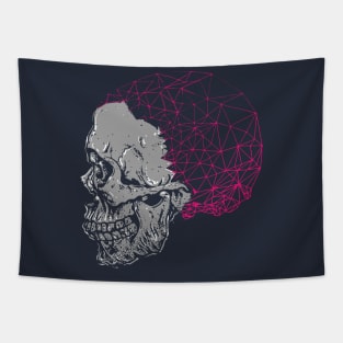 Skull Polygonal Brain Tapestry