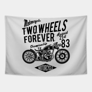 Motorcycle Two Wheels Forever Tapestry