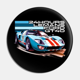 Ford GT40 24 hours of Le Mans Pin